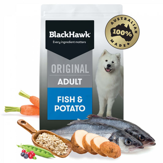 Black Hawk - Fish & Potato - Adult Dog