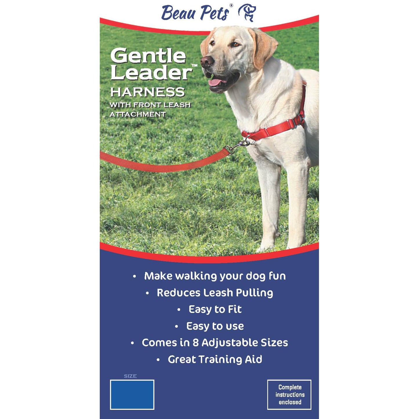 Beau Pets - Blue - Gentle Lead Harness