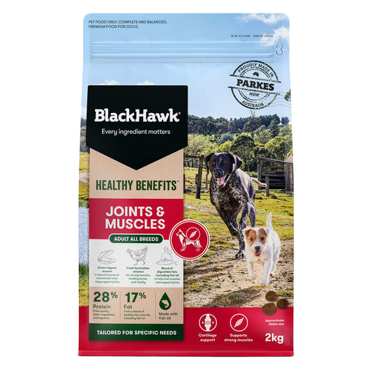 Black Hawk - Healthy Benefits - Joints & Muscles - Adult Dog