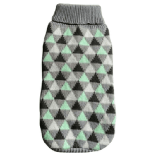 Dan & Sam - Green, Black & Grey Triangles - Jumper