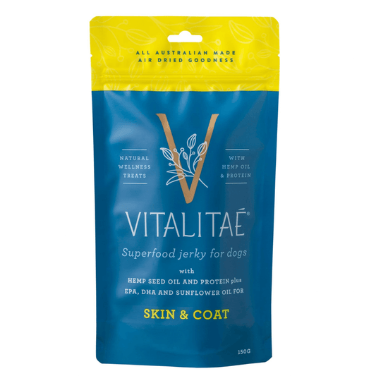 Vitalitae - Hemp & Superfood - Skin & Coat - Jerky or Biscuit - Dog Treats