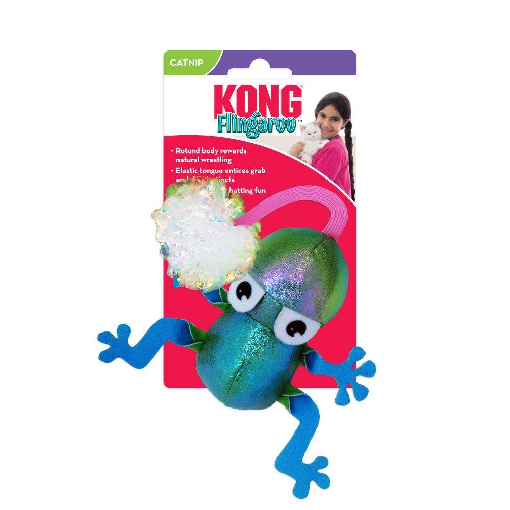 KONG - Flingaroo Frog - Cat Toy